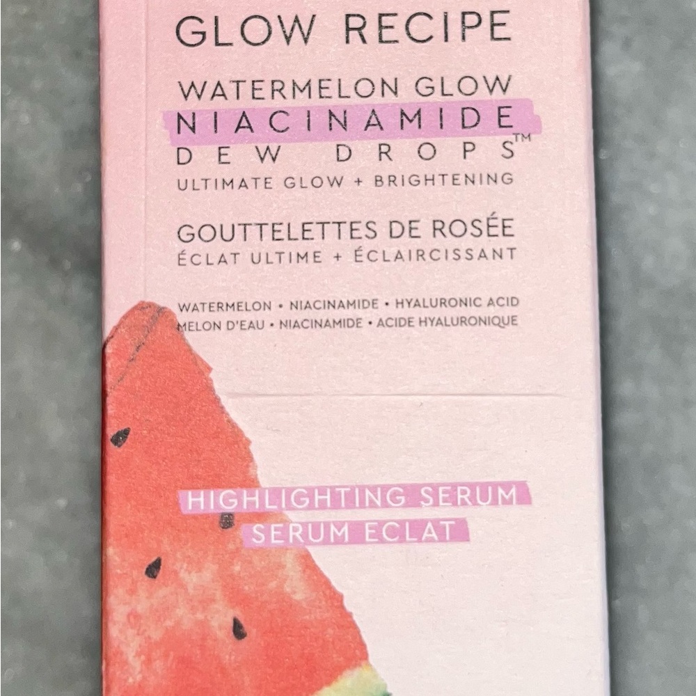NEW Glow Recipe Watermelon Niacinamide Dew Drops Highlighting Serum 1.35 fl oz